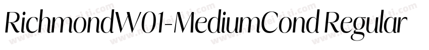 RichmondW01-MediumCond Regular字体转换